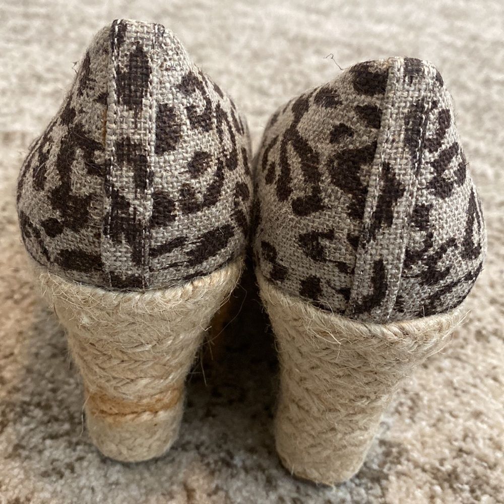 J. Crew Leopard Wedge Seychelles 6 - Picture 4 of 8